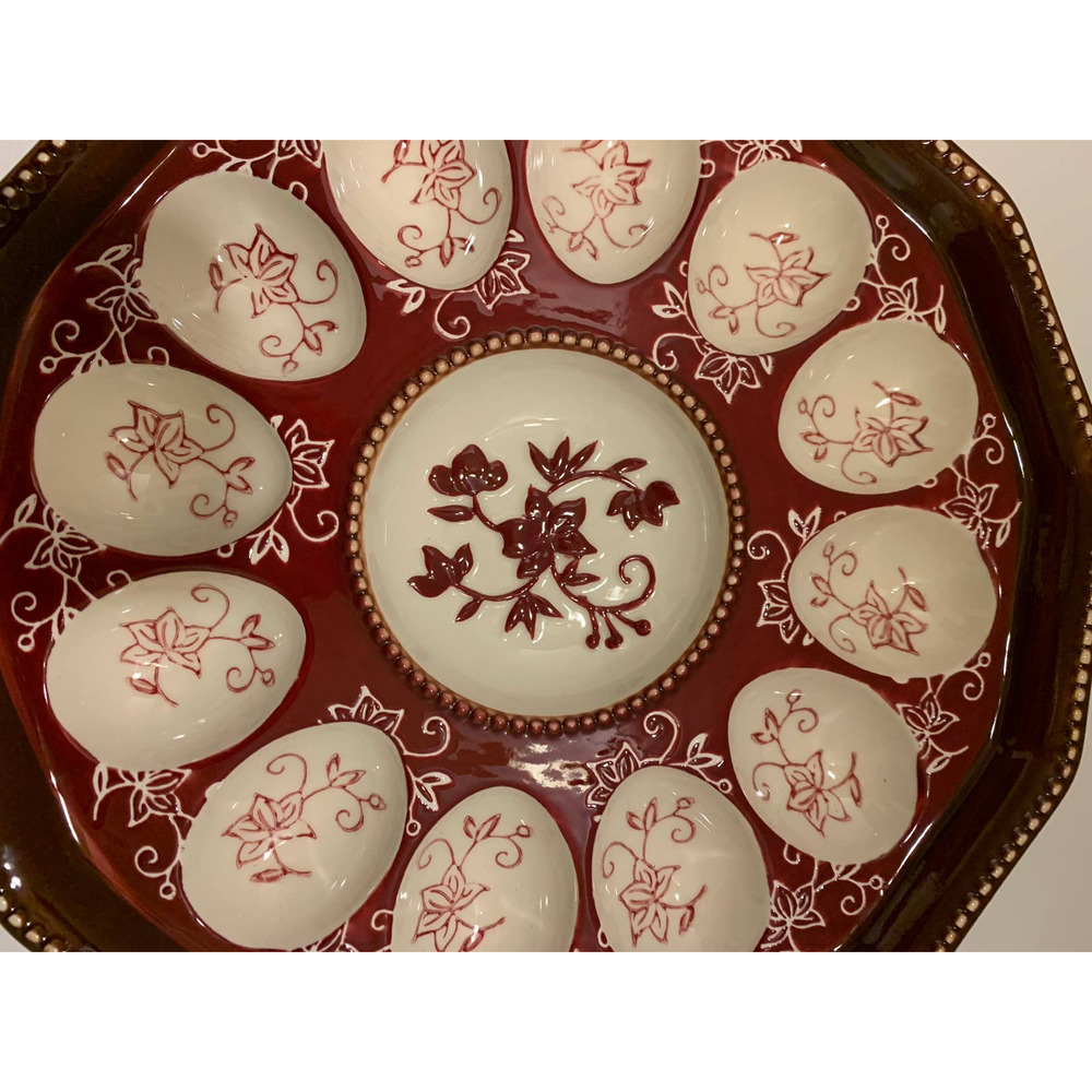 Temp-tations Floral Lace Deviled Egg Tray